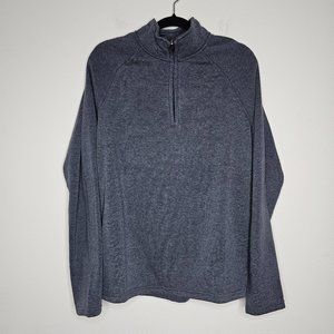 NWT 90 Degree Men's Gray/1/4 Zip Activewear Pullover Size Medium